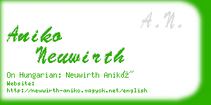 aniko neuwirth business card